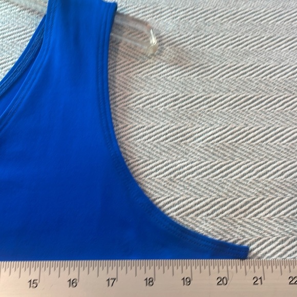 CHICOS Blue Sleeveless Tank Top Chico’s Sz 3 XL Pit to Pit 21 5/8” Preworn - Picture 5 of 14